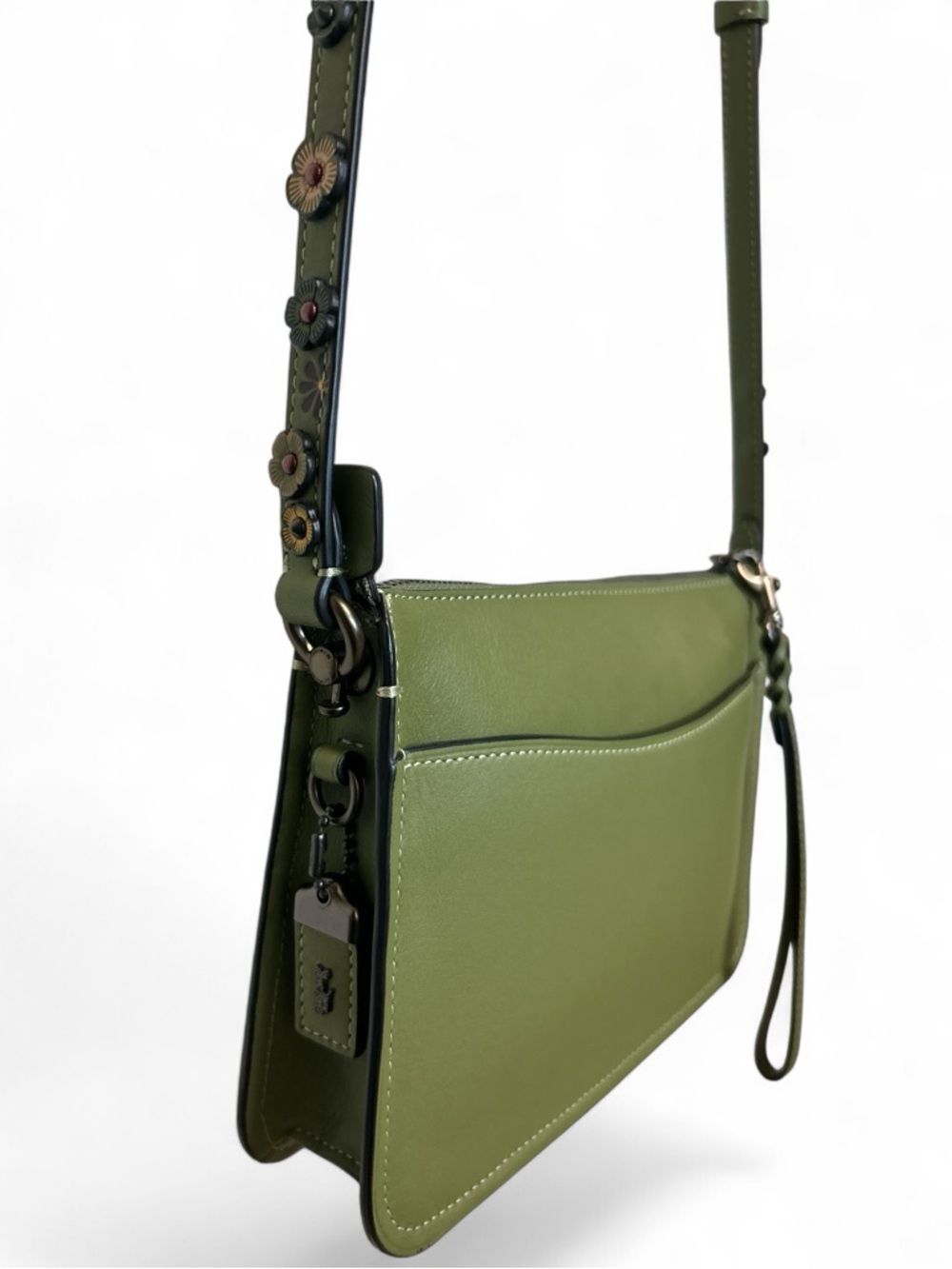 COACH 1941 Tea Rose Soho Glovetanned Leather Wristlet/Crossbody Bag - Picture 5 of 17